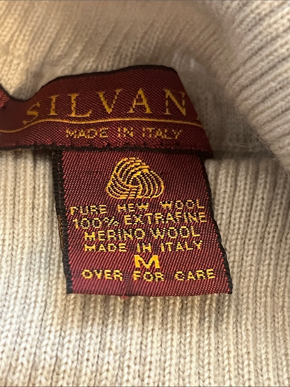 Turtleneck Ribbed Sweater - Cream - Picture 4 of 4